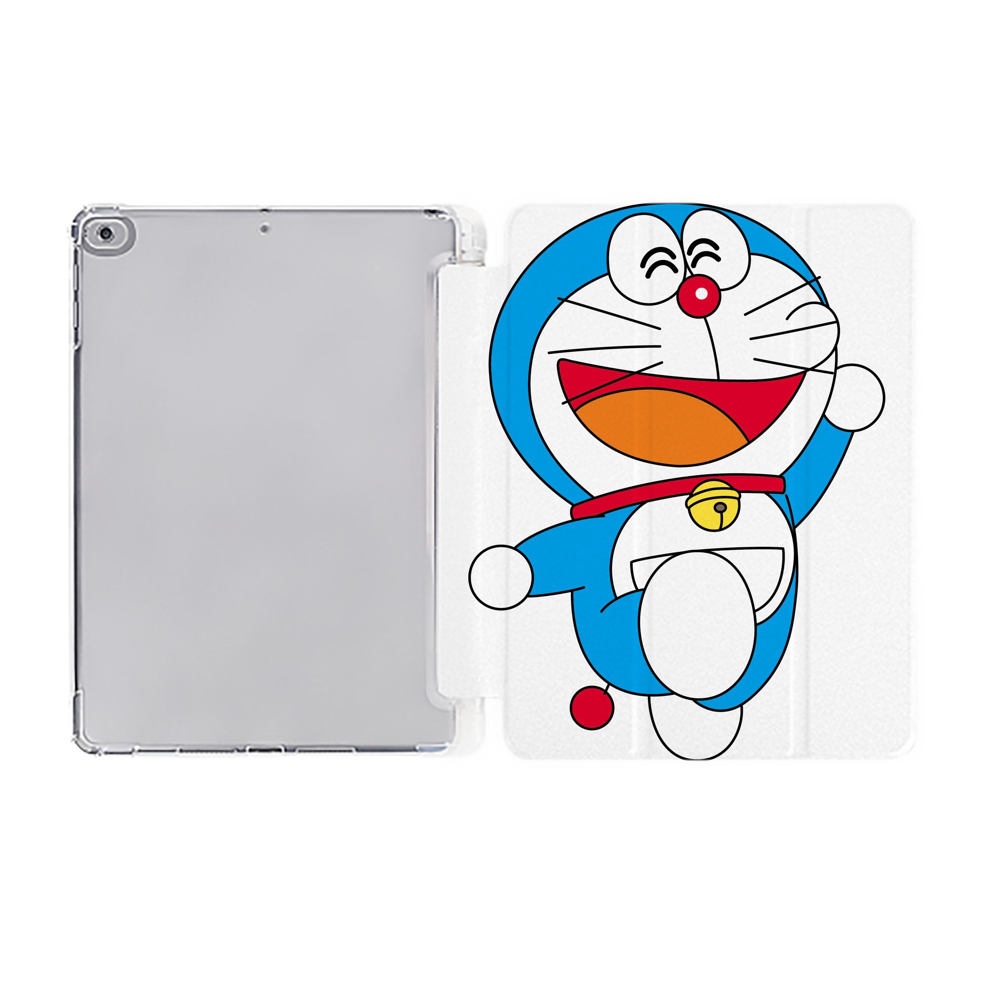 （画像用） ドラえもん Doraemon IPad ケース ペン収納付き 三つ折りスタンド PUレザー×シリコン 対応機種9.5/10.5/10.9インチ